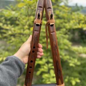 Double Native Flute in B-432hz