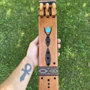 Triple drone flute D-432hz