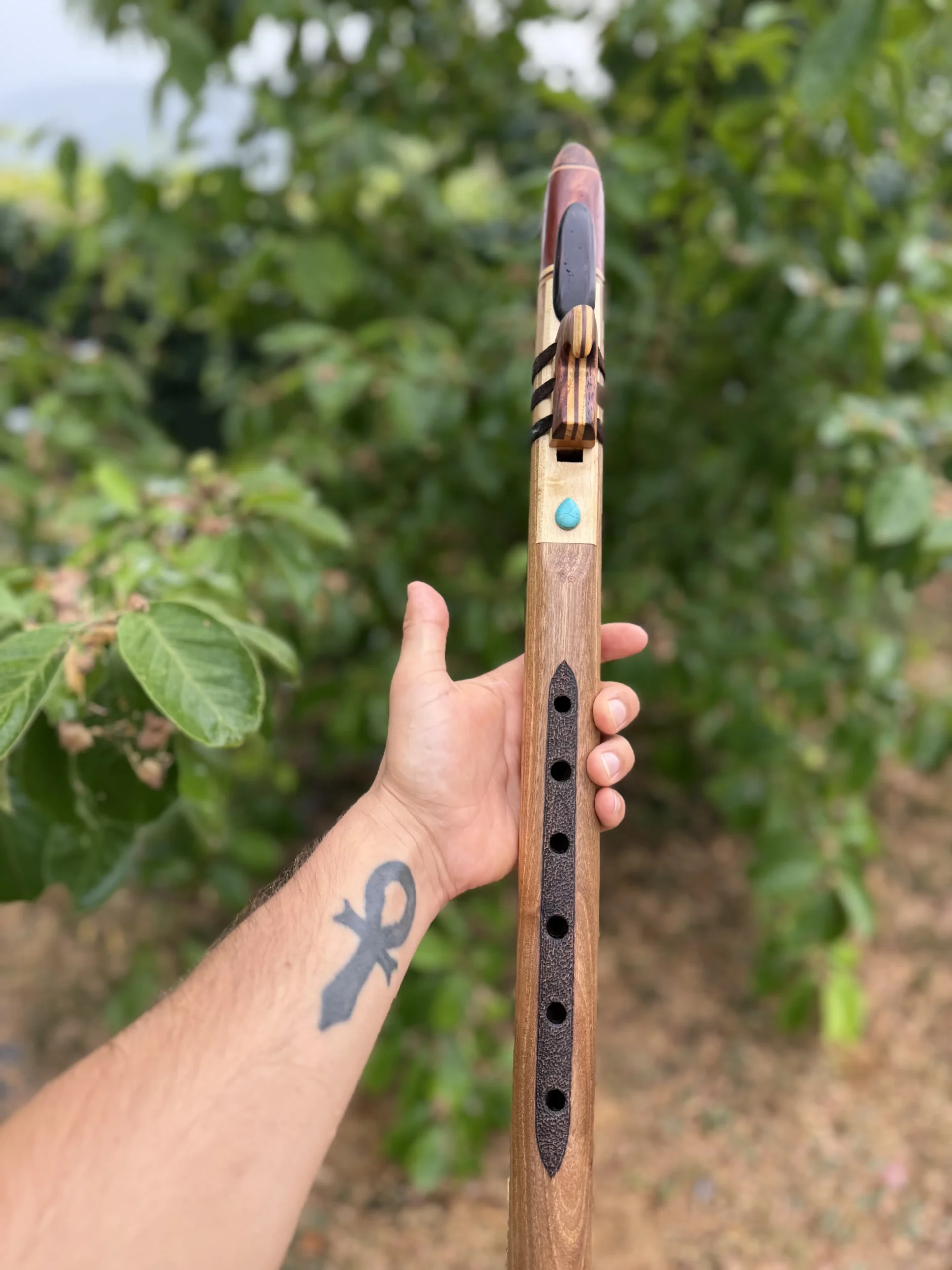 Turquoise Native Flute Fis-432hz
